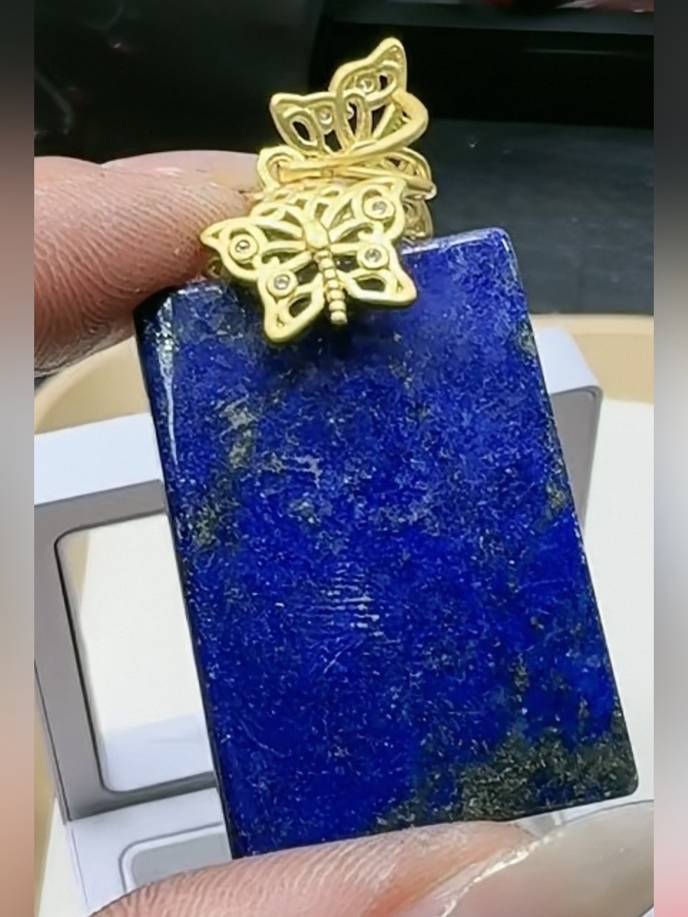 Lapis PendanL Necklace